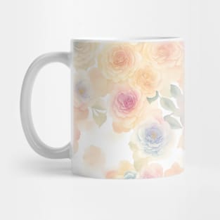 Watercolor Wild Colorful Flowers Background Mug